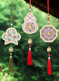 手工宋錦珍珠風鈴